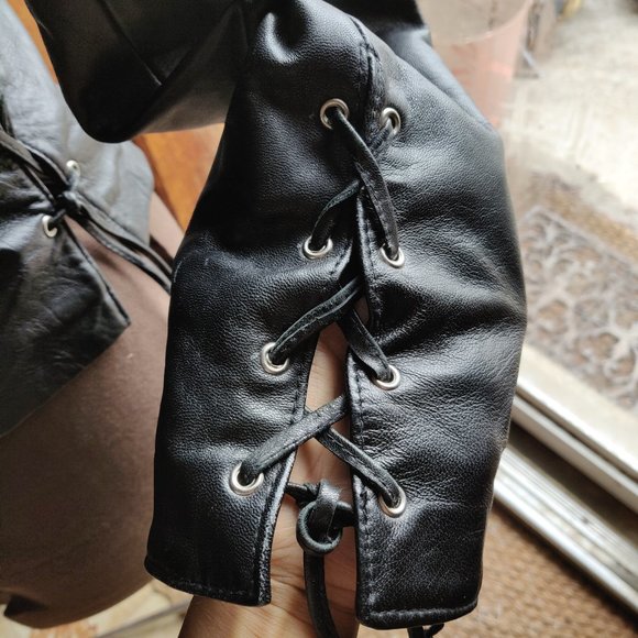 Roma  Corset Leather Jacket - Picture 4 of 6